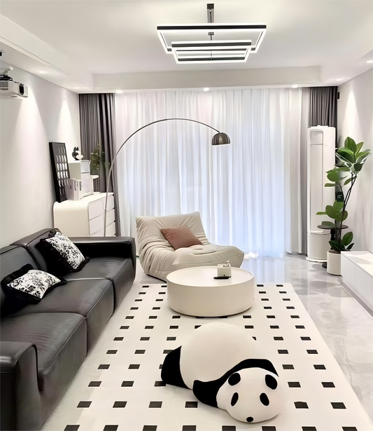 Washable Rug, Modern, Cat-Scratch Proof & Detachable for Living Room