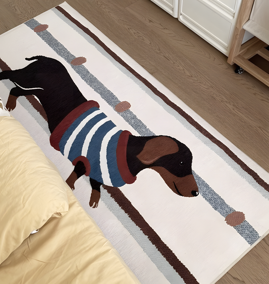 Cartoon Pet Kids Room Washable Bedside Rug