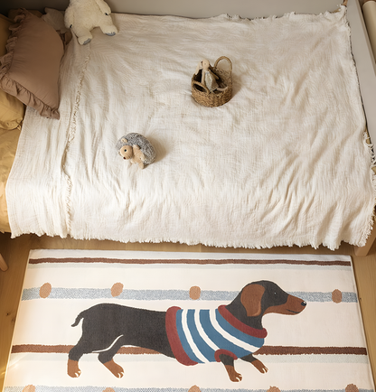 Cartoon Pet Kids Room Washable Bedside Rug
