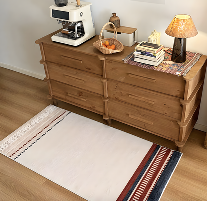 Medieval Removable Rug, Washable Rectangle Bedside Rug