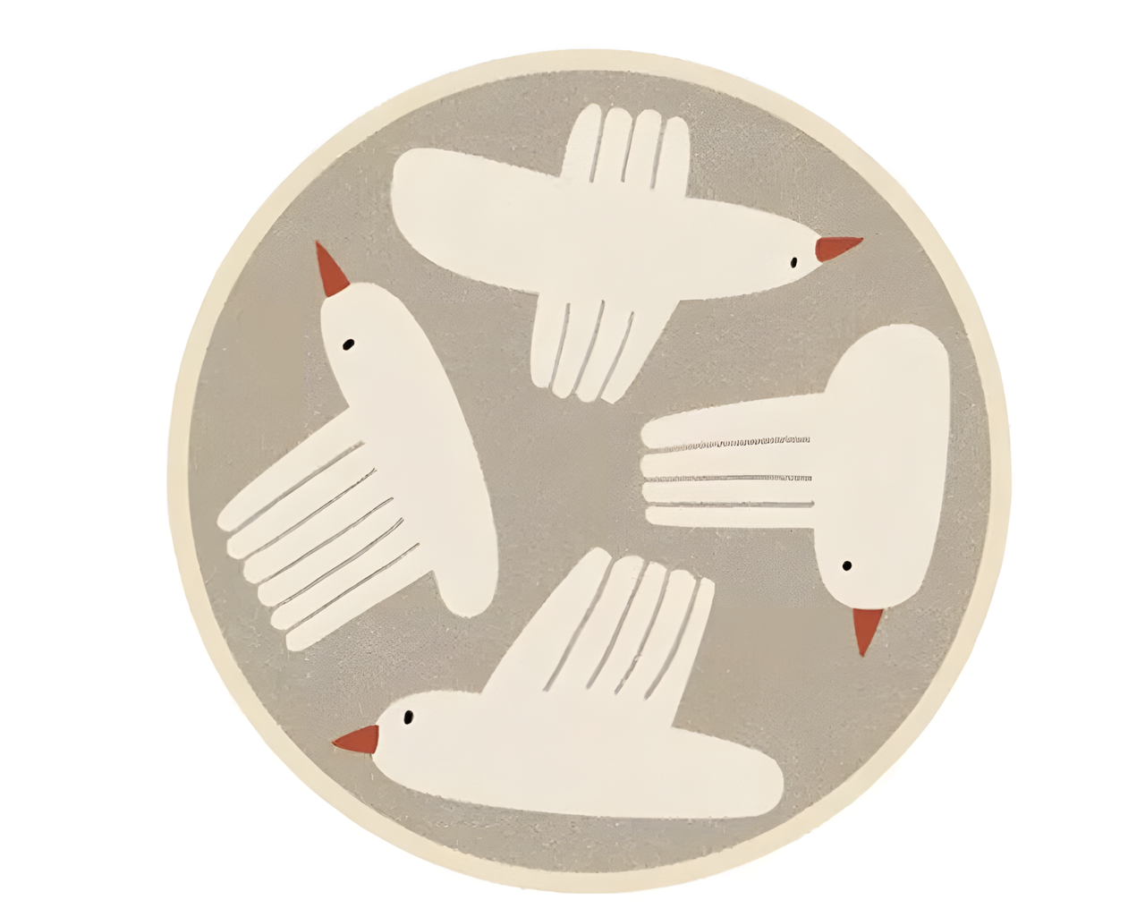 Detachable Washable Non-Toxic Kids Round Rug