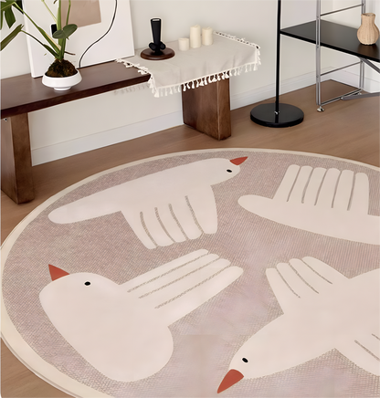 Detachable Washable Non-Toxic Kids Round Rug