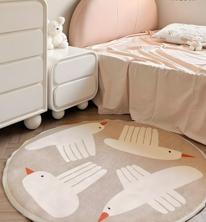 Detachable Washable Non-Toxic Kids Round Rug