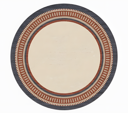 Medieval StyleDouble-Layer Washable Round Rug