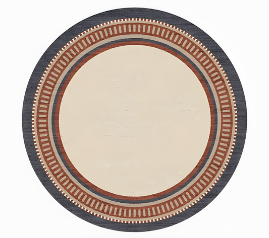 Medieval StyleDouble-Layer Washable Round Rug