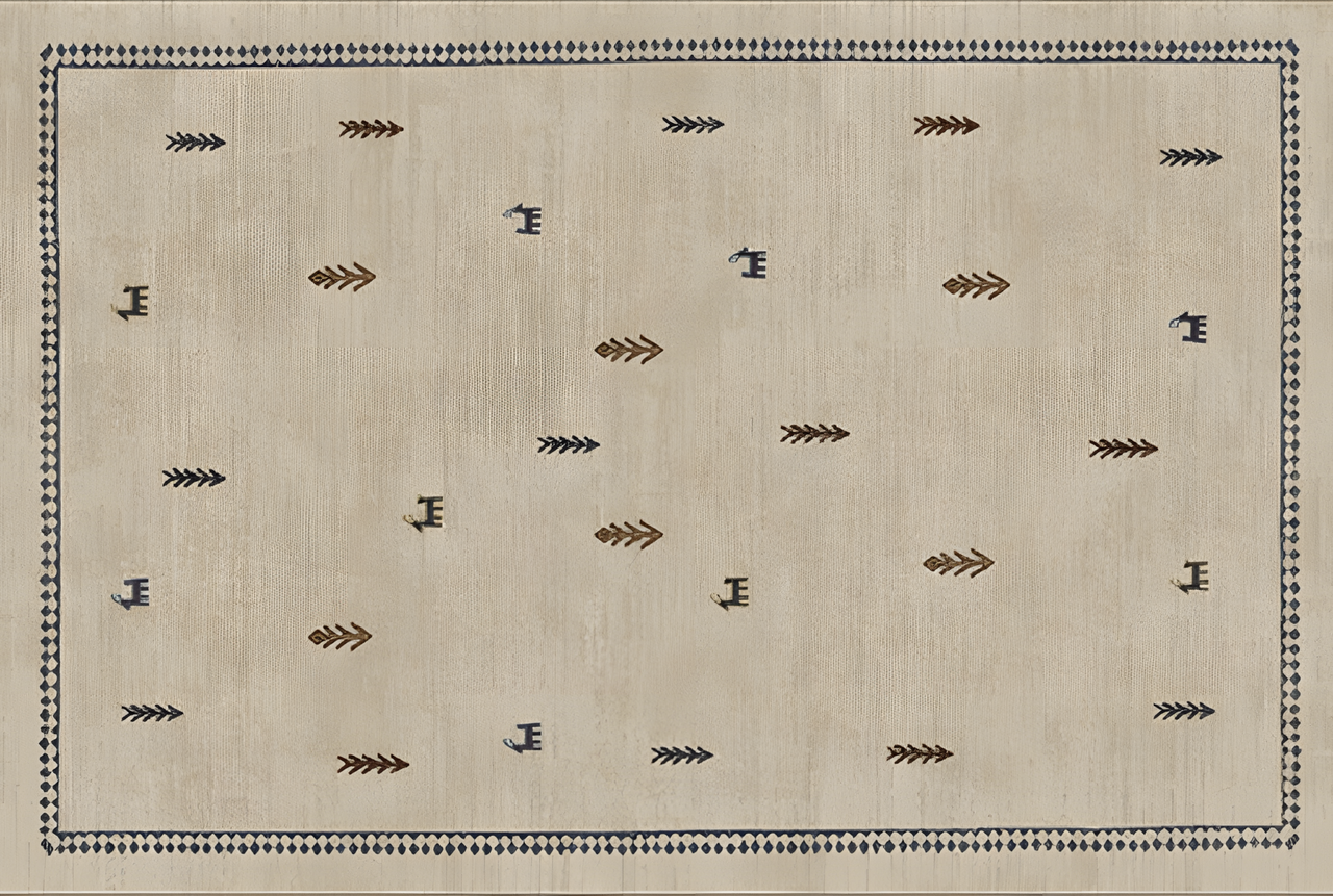 Medieval Style Washable Rug , Removable & Cat Scratch Resistant