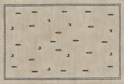 Medieval Style Washable Rug , Removable & Cat Scratch Resistant