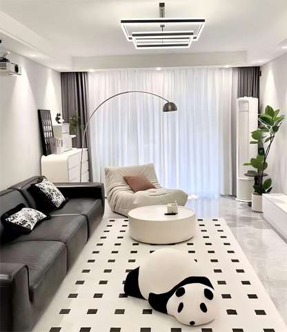 Washable Rug, Modern, Cat-Scratch Proof & Detachable for Living Room