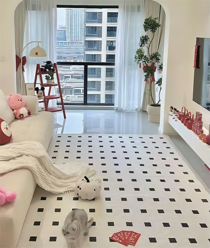 Washable Rug, Modern, Cat-Scratch Proof & Detachable for Living Room