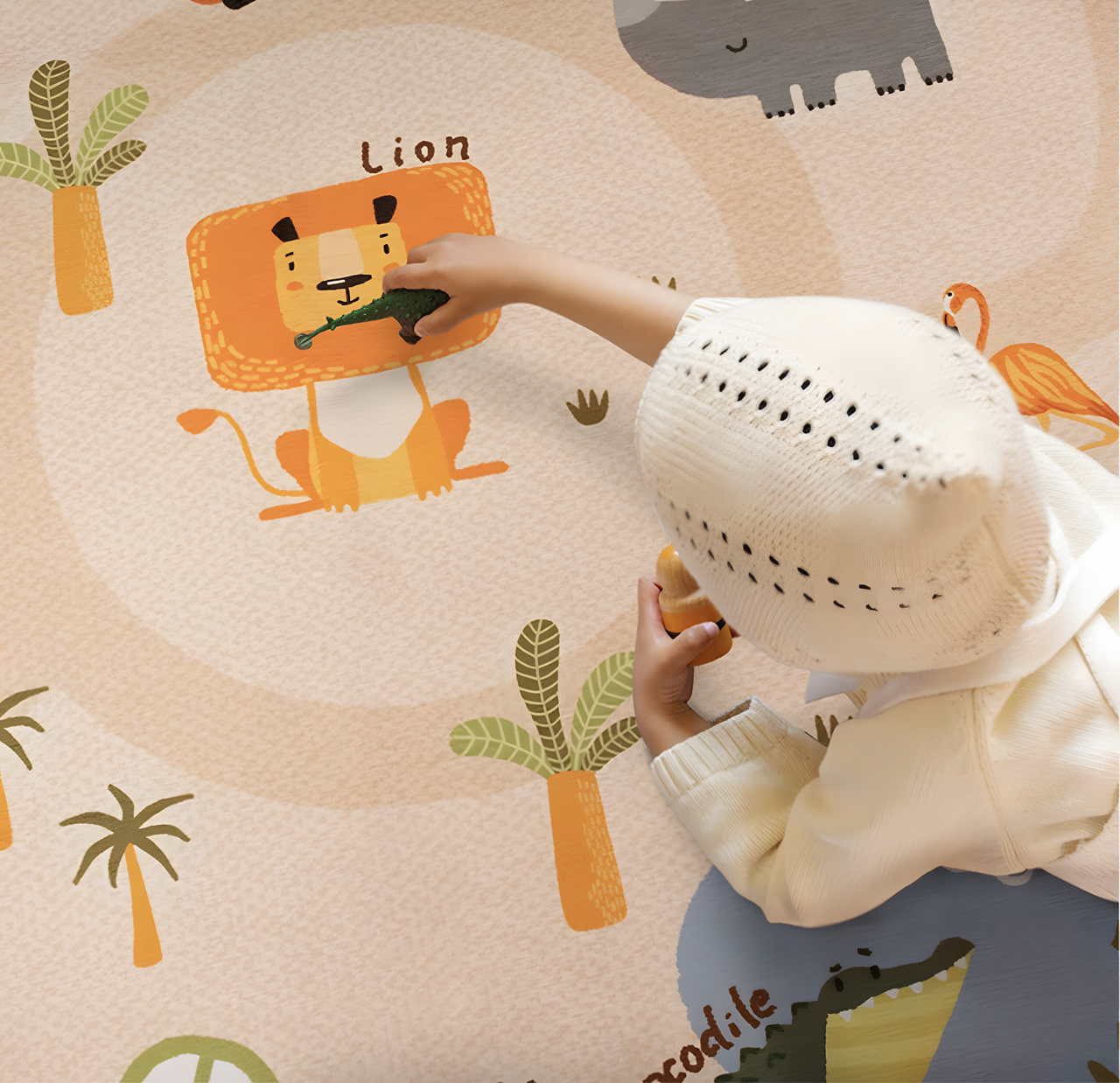 Removable & Machine-Washable Rug